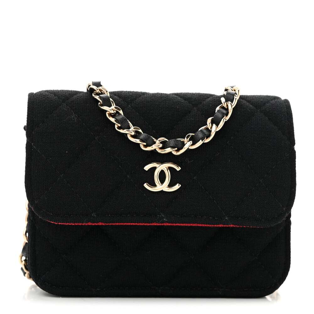 Chanel Jersey Quilted Micro Mini Flap #267493C19B